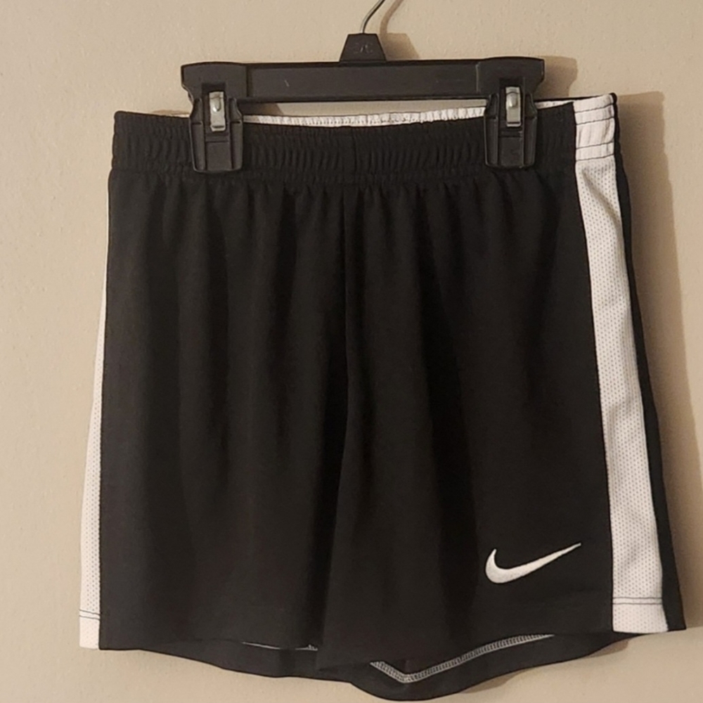 Nike Kids Black and White Shorts Size S